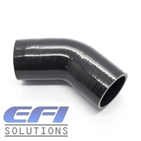 Silicone Hose Joiner 45 Degree 32mm (1.25”) ID (Black)