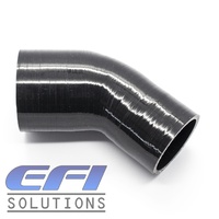 Silicone Hose Reducer 45 Degree 51-57mm (2.0”-2.25”) ID (Black)