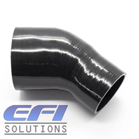 Silicone Hose Reducer 45 Degree 76-102mm (3.0”-4.0”) ID (Black)