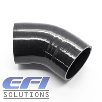 Silicone Hose Joiner 45 Degree 89mm (3.5”) ID (Black)