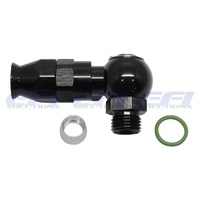 ORB Banjo Male AN6 To PTFE Hose End AN6 (Black)