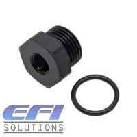 Reducing Bush Female 1/8 NPT To Male AN6 ORB Adapter (Black)