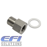 Reducing Bush Female 1/8 NPT To Male Metric M12 x 1.25mm Adapter Stainless Steel