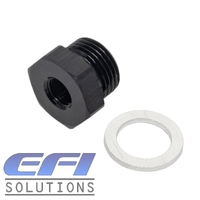 Reducing Bush Female 1/8 NPT To Male Metric M14 x 1.5mm Adapter (Black)