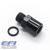 Straight Male ORB AN4 To Female Metric M10 x 1.0 Port Adapter (Black)