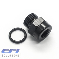Straight Male ORB AN6 To Female Metric M10 x 1.0 Port Adapter (Black)