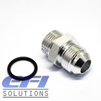 Straight Male AN8 To ORB AN8 (Silver)