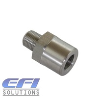 Straight Male 1/8 NPT To Female Metric M10 x 1.0 Port Adapter (Stainless Steel)