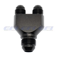 Y-Block Splitter Male AN6 In Male AN4 Out (Black)