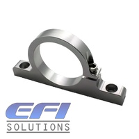Billet Filter Bracket 50mm Dual Hole Mount (Silver)