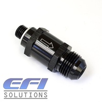 Fuel Pump Check Valve M12X1.5mm To 10AN (Black)