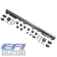 Top Feed Fuel Rail Kit (2JZ-GTE) "Toyota" (Black)