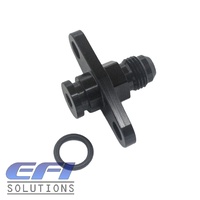 Fuel Rail Adapter (AN6) fits Mitsubishi 16mm With 40mm Centers (Black)