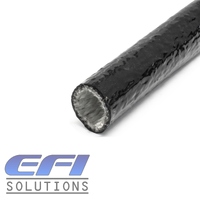Heat Sleeve "Silicone / Fibre" 15mm ID (Black) 1 Meter