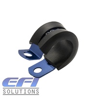 P-Clamp Rubber Insulated Anodised 4.8mm ID (Blue)