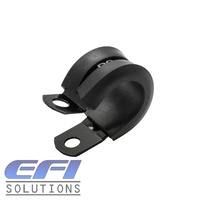 P-Clamp Rubber Insulated Anodised 4.8mm ID (Black)