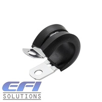 P-Clamp Rubber Insulated Anodised 4.8mm ID (Silver)