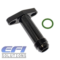 Extended Turbo Drain Flange Fitting AN10 Male (Black) 38-44mm "GTX, G Series"