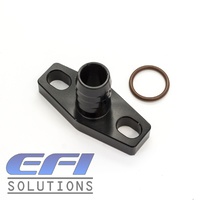 Turbo Drain Flange Fitting 5/8 Barb 38mm (Black) "GTX, G Series"