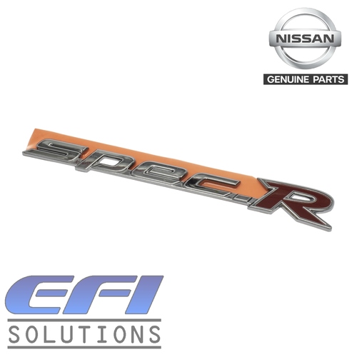 Genuine Nissan Silvia Spec R Badge / Emblem (Shadow Chrome) 