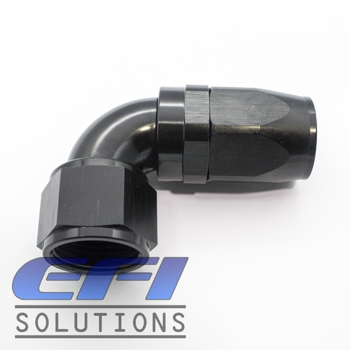 90º Degree Full Flow Hose End AN20 (Black)