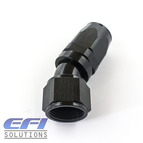 30º Degree Full Flow Hose End AN12 (Black)