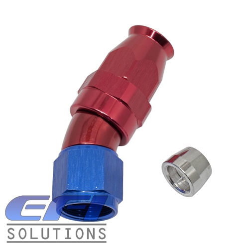 30° Degree Full Flow PTFE Teflon Hose End AN10