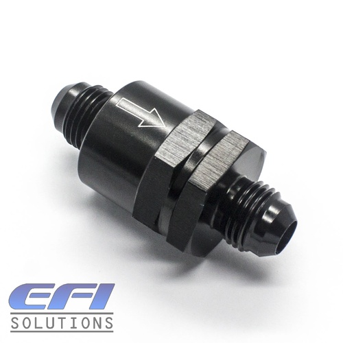 One Way Check Valve AN6 (Black)