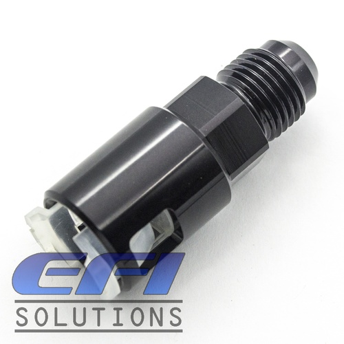 EFI Fuel Fitting 3/8 ID Tube To Male AN6 (Black)