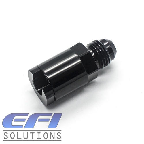EFI Fuel Fitting Screw On Type 5/16 ID Tube To Male AN6 (Black)