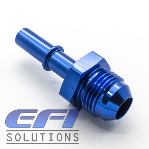 EFI Fuel Fitting 3/8 Male Tube To Male AN8