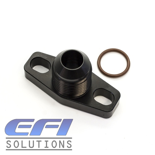 Turbo Drain Flange Fitting AN10 Male (Black) 38-44mm "GTX, G Series"